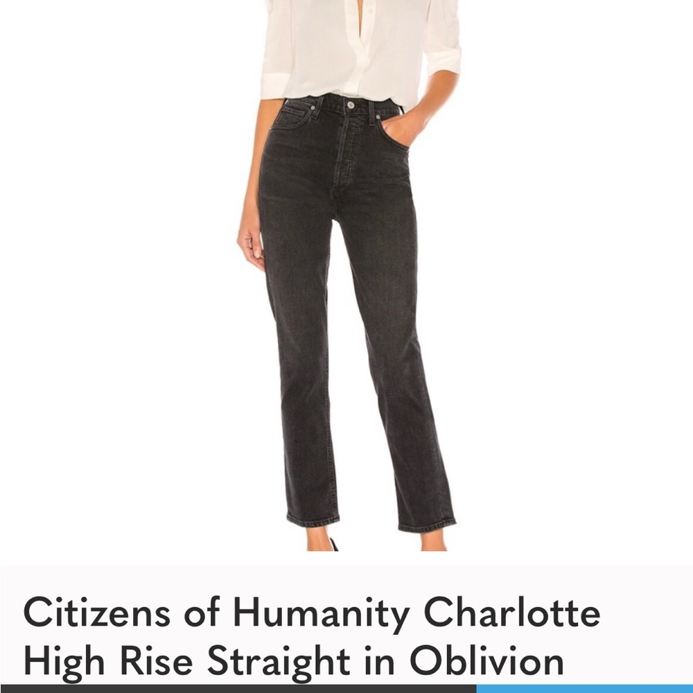 Citizens of Humanity Charlotte High Rise Straight Slim Leg Denim